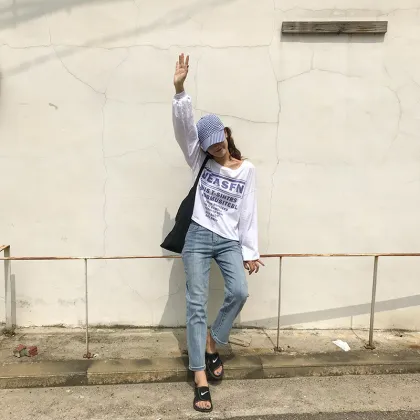 Autumn Straight Casual Jeans