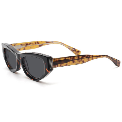Square Acetate Sunglasses Colored Pattern Acetate Sunglasses Supplier