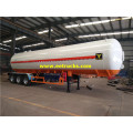 3 المحور 56000L LPG Delivery Tanker Trailers
