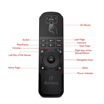 Mini Fly Air Mouse Rii I7 2.4G Wireless Remote