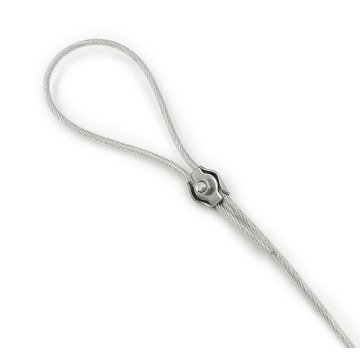 Clips de cuerda de alambre de acero inoxidable agarres simples