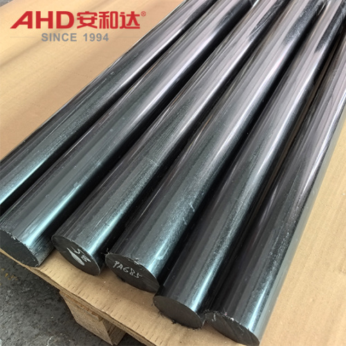 Varilla de nailon PA6 negra extruida sólida de 70 mm y 85 mm