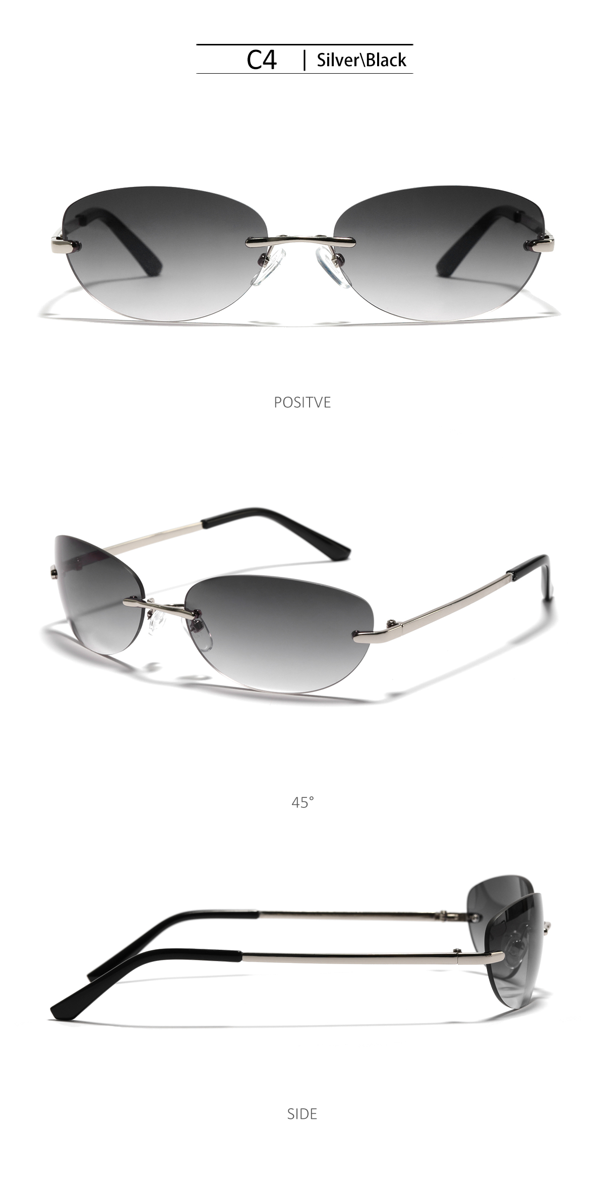 Vintage Retro Acrylic Women Sunglasses