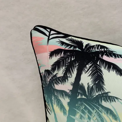 Beach Bounty Tropical Throw Pillow