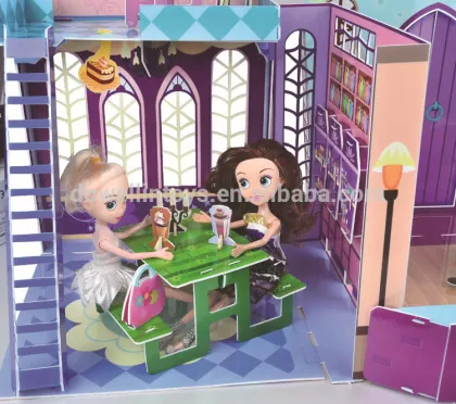 Sweet Puzzle house child toys 3D DIY house