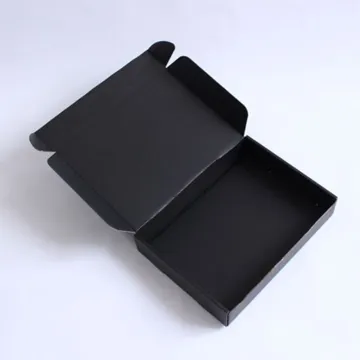 Corrugated cardboard black mailing box