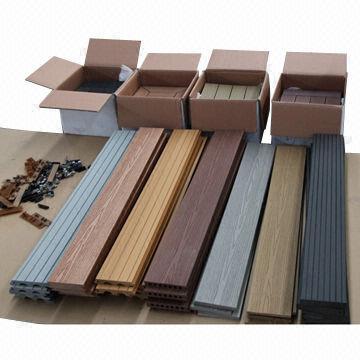 WPC Decking Boards with Colorful Wood Grain