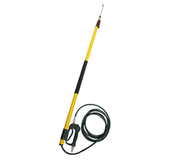 Bison High Pressure Washer Telescopic Roof Rutter Cleaning Lance - 24ft