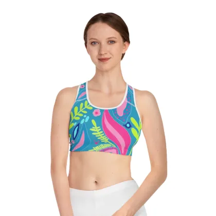 Custom Logo Sport Bras & Crop Tops for Women's Activewear and Cheerleading Uniforms