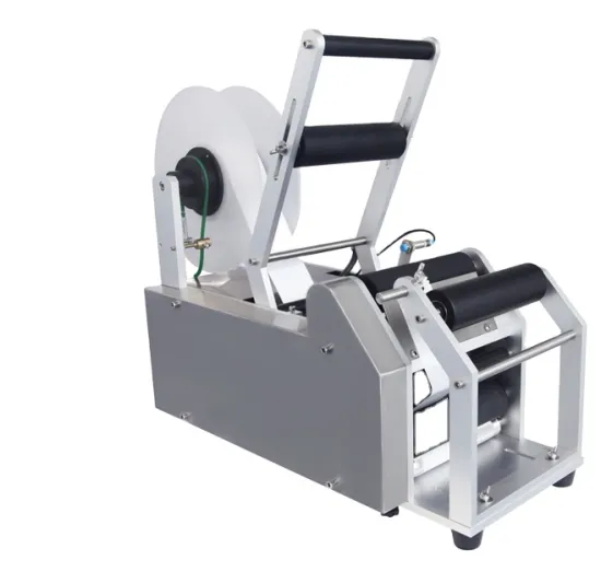 LM-50T Semi-Automatic Round Bottle Labeling Machine for Glass and Plastic Drink Bottles