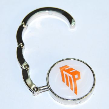 Fashion Portable Foldable Zinc Alloy Bag Hanger Hook Keychain