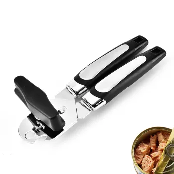 Versatile Heavy Duty Stainless Steel Can Opener - 3 in 1 Safety Design
