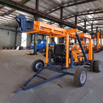 Four Wheels Trailer Mounted Soil Geotechnical Investigation Core Drilling Equipments