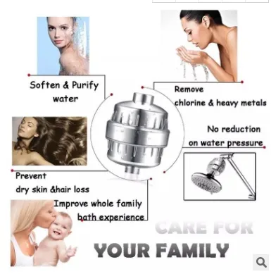 Popular Alkaline KDF Chlorine Removal Shower Water Filter