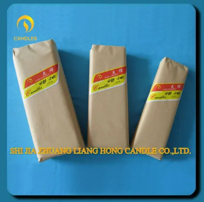 paraffin wax white candles/ household candles