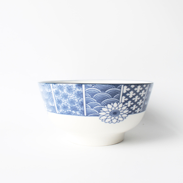 Amazon Hot Sale Hand Printing 9-inch Ceramic Bowl