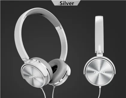 PISEN Brand HD300 Wired Remote HIFI Headset Earphone With Mic