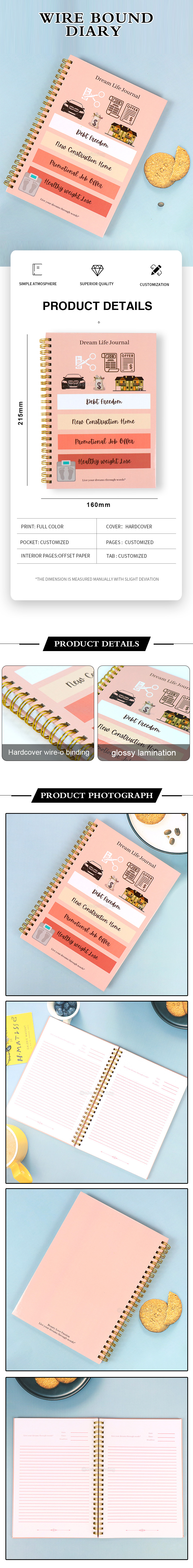 Personalized Journal Planner Note Book