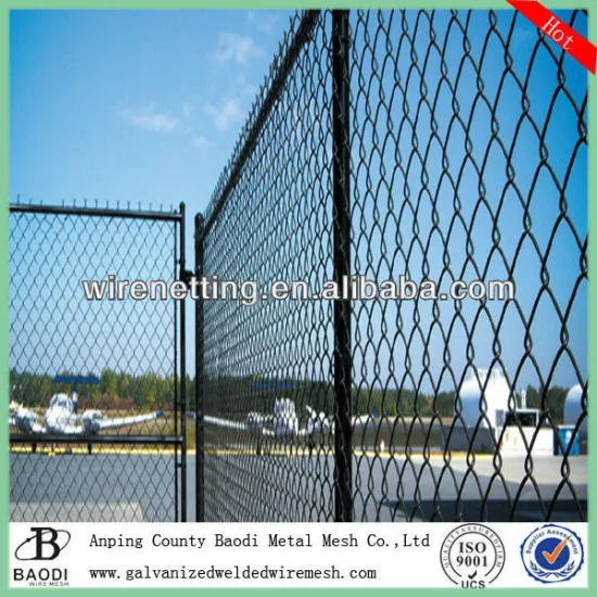 square post chain link fence