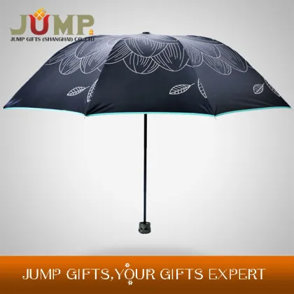 2017 3 folds 10 Ribs Cheap Promotion Umbrella Fashionable Sweet Personal UV Protection umbrella