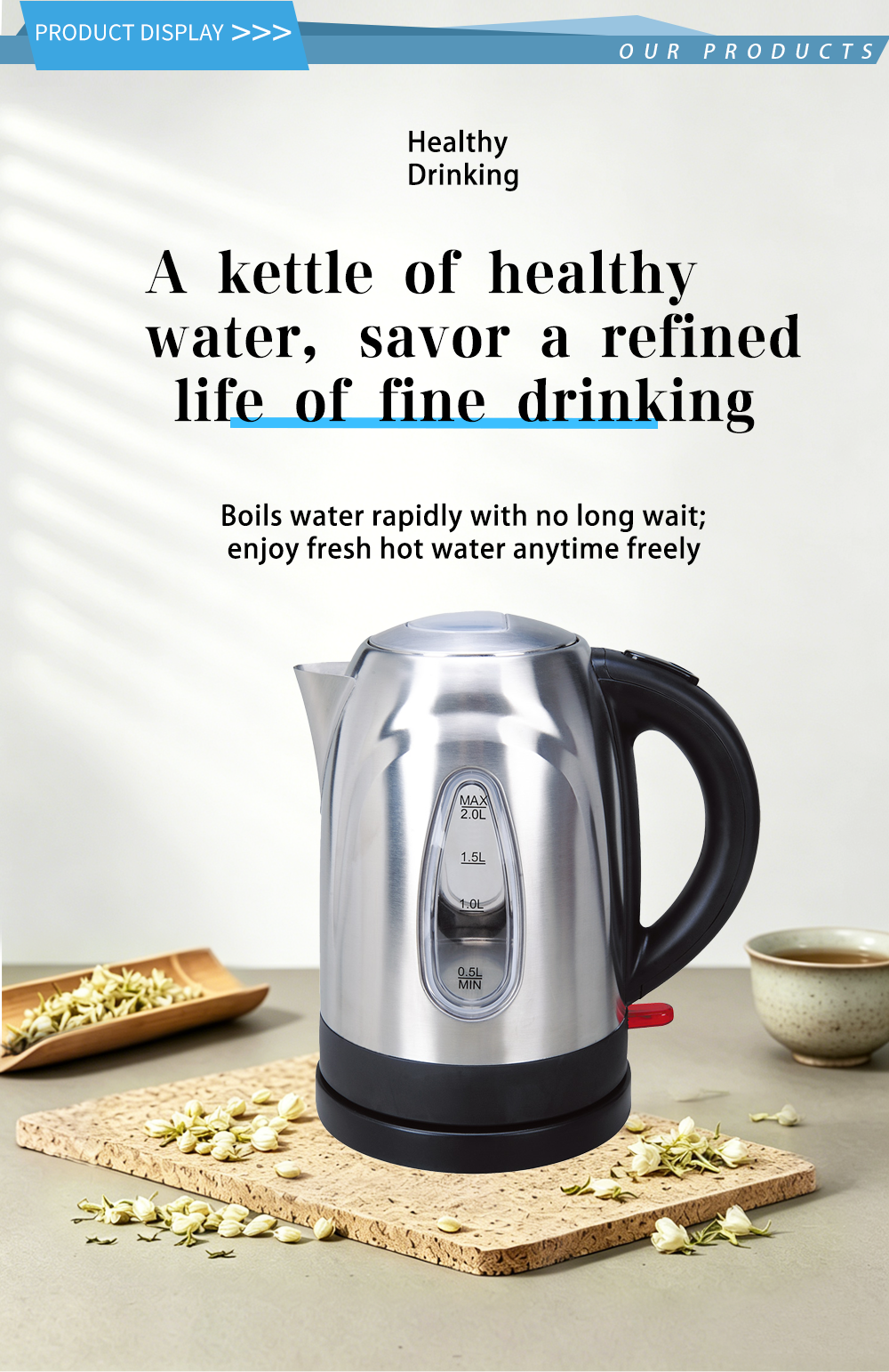 304 stainless steel kettle FK-1206-1 1