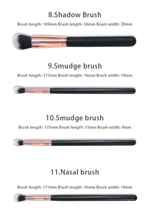 18 Pcs powder makeup brush Set holder korean morphe