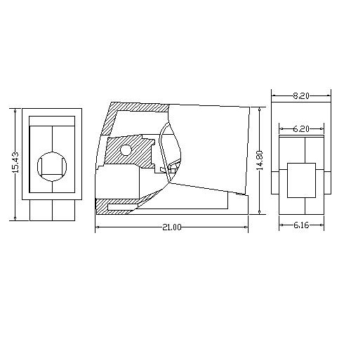 AT602-X-A PCB Spring Terminal Block Poles1P 