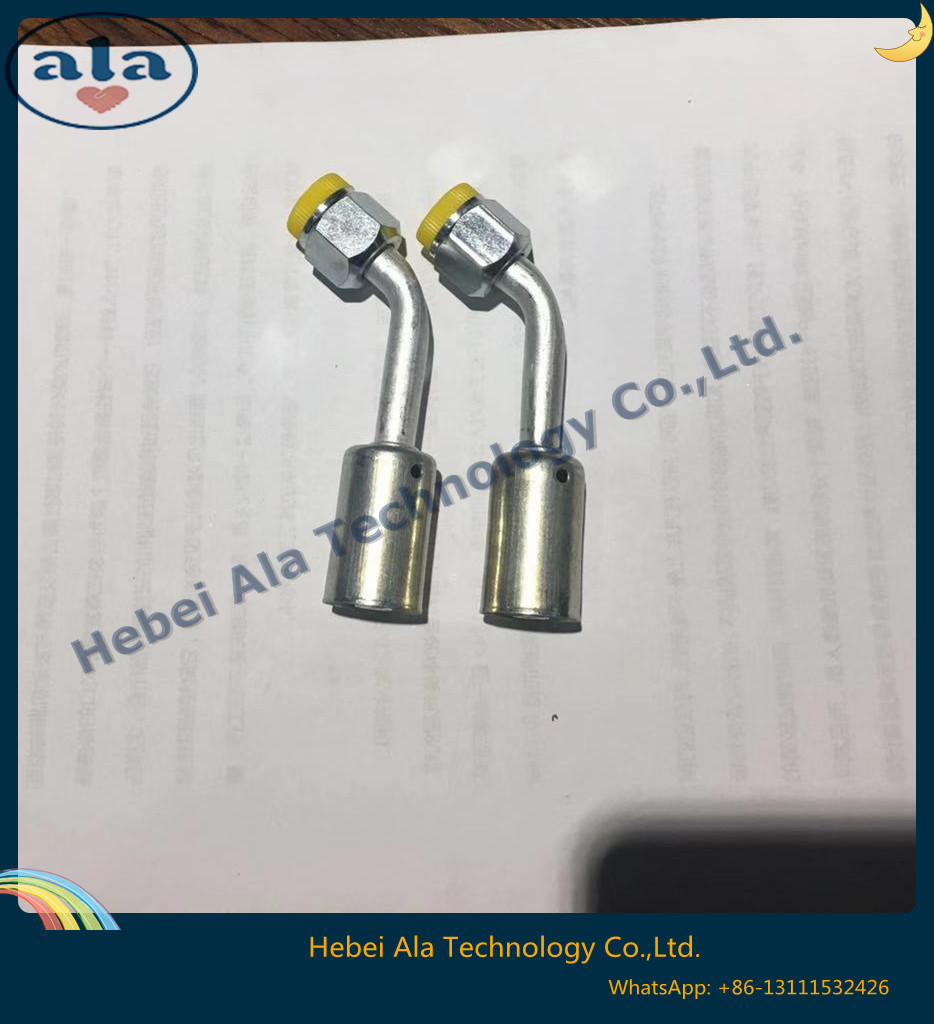 Al Joint With Iron Jacket Female Flare Auto Air Conditioning Hose Fittings 45 Degree Ac Fittings3 Al Joint With Iron Jacket Female Flare Auto Air Conditioning Hose Fittings 45 Degree Ac Fittings3