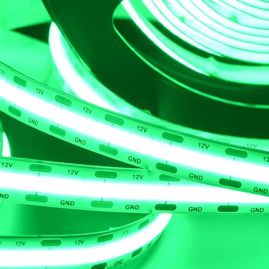 Green DC12V 24V COB LED Strip Light High Density Flexible Tape Light Dimmable Linear Ribbon 3000K 4000K 6000K