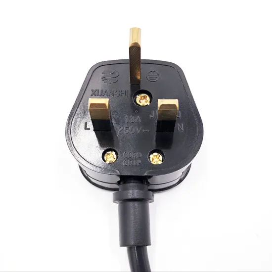 British Standard 3-Plug 3-Core Power Cord