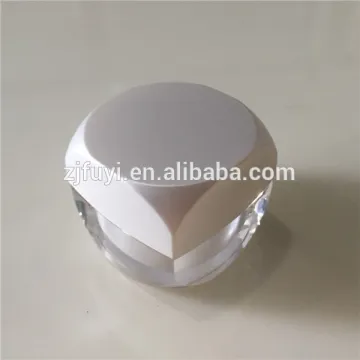 Luxury double wall acrylic cream jar