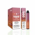 Последний дизайн 1600 Puffs Colors Double Alavors Vape