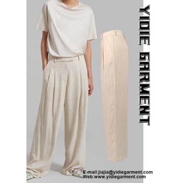 Baggy High Waisted Pleated Wide Leg Trousers