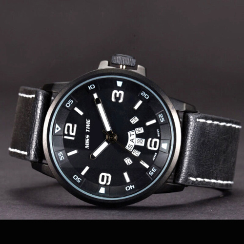 Customized logo leather watches wholesale