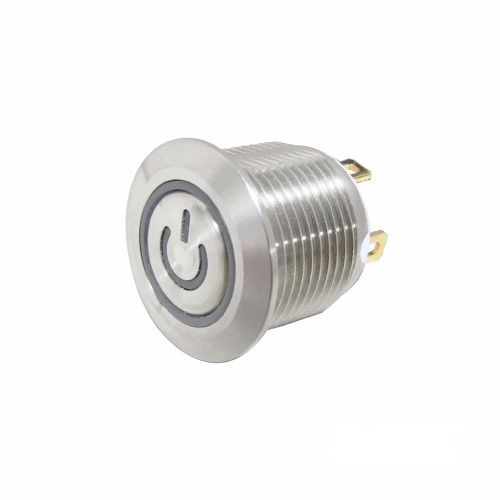 16mm LED Switch Tekan Push Metal