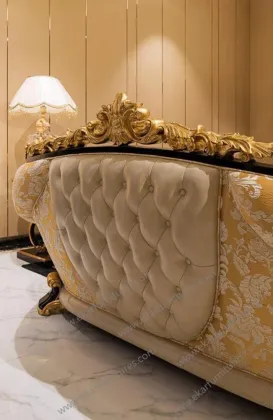 Upholstered Luxury People Lounger Set Fabric Sofa