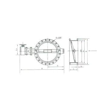 pneumatic multi-level metal hard seal butterfly valve