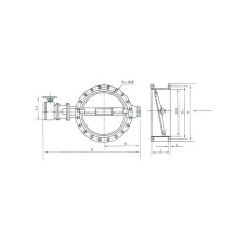 pneumatic multi-level metal hard seal butterfly valve