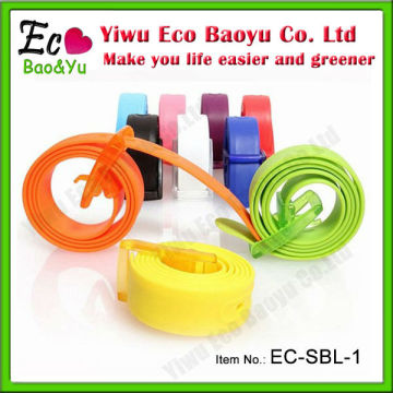 Promotional Scented Belt With Logo Silicone Rubber Belt