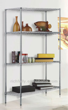 RFY-HW12: Folding Home Light-duty Chrome Wire Shelf 50~100kg/tire in 4tire wire piece