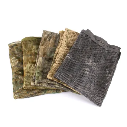 Tactical Camouflage Large Mesh Scarf - Sunscreen and Style