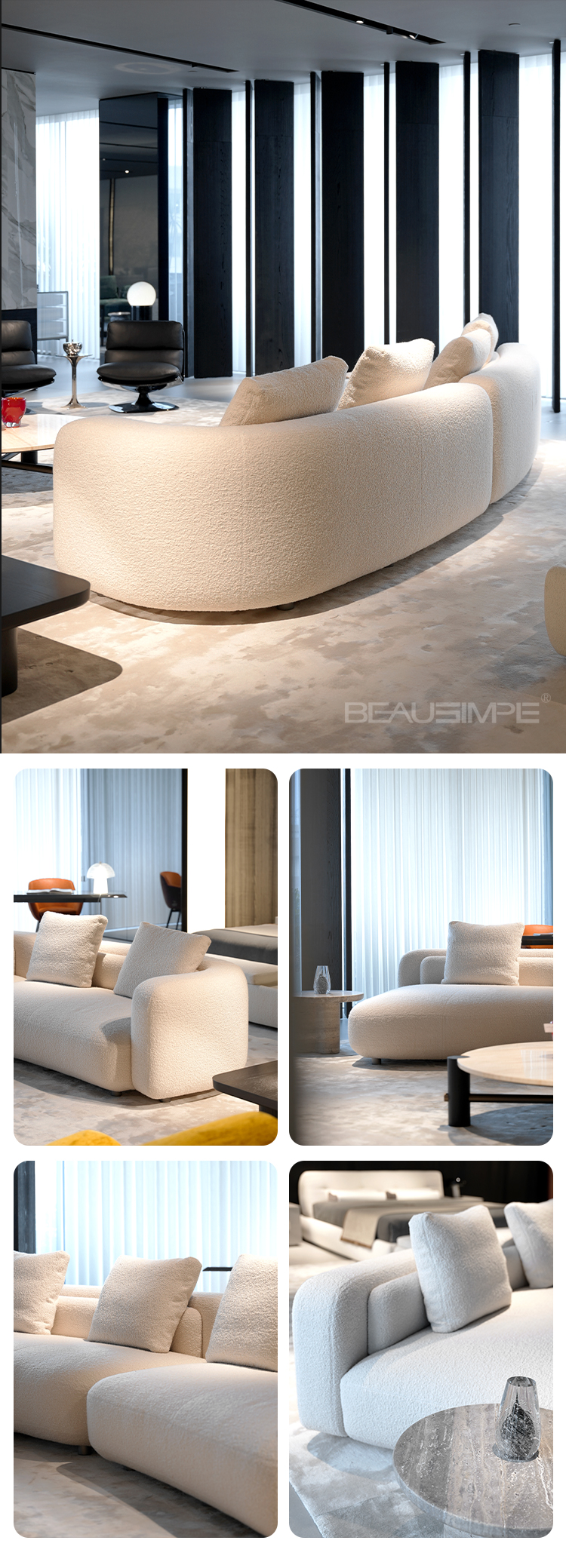 BEAUSIMPE Unveils the Bézier Sofa: A Sculptural Modular Masterpiece for ...