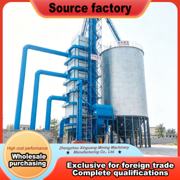 Continuous grain drying tower