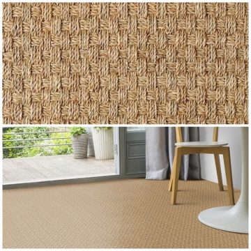 Wall to wall natural seagrass Bedroom carpet