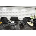 Stainless Steel Frame Microfiber Leather Soft Lounge Chair