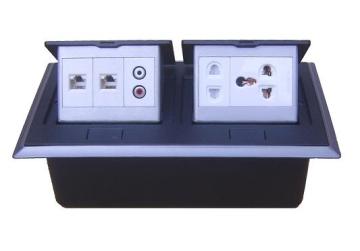 Desk Outlets Matte Black