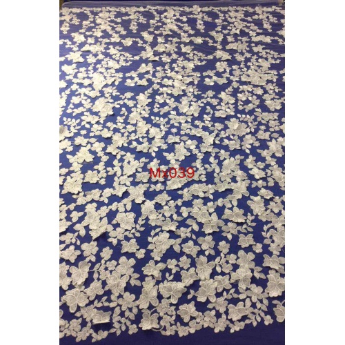 Floral Embellished Lace Fabric