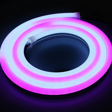 Franja de luz neón de neón LED 24V 5050 - 60leds/m UCS1903 Cambio de color de silicio para el club de escenario y nocturno