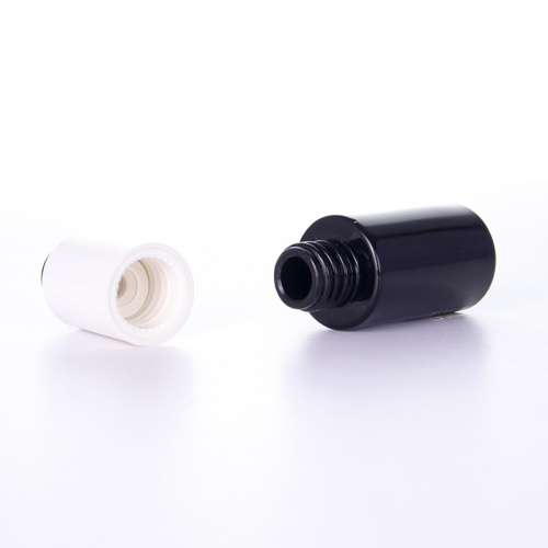 Black Glass Bottle With Push-button Pipette