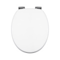 White MDF Toilet Seat Soft-Close Wooden Toilet Seat-Durable